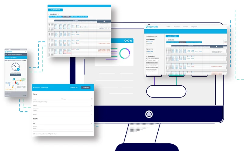 Programa de control horario ejornada
